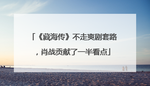 《藏海传》不走爽剧套路，肖战贡献了一半看点