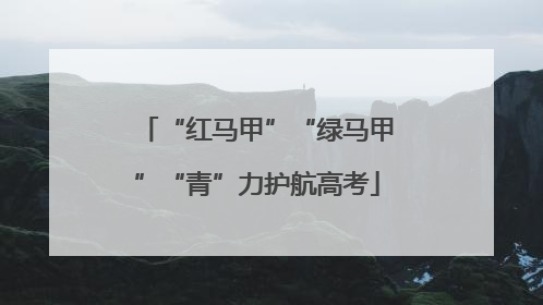 “红马甲”“绿马甲”“青”力护航高考