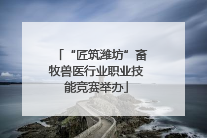 “匠筑潍坊”畜牧兽医行业职业技能竞赛举办