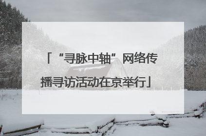 “寻脉中轴”网络传播寻访活动在京举行