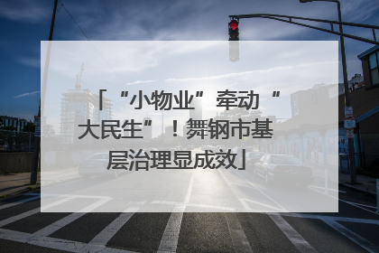 “小物业”牵动“大民生”！舞钢市基层治理显成效