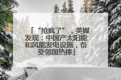 “抢疯了”，英媒发现：中国产太阳能和风能发电设施，备受邻国热捧