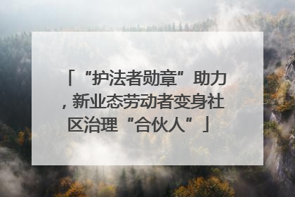 “护法者勋章”助力，新业态劳动者变身社区治理“合伙人”