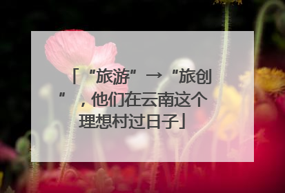 “旅游”→“旅创”，他们在云南这个理想村过日子