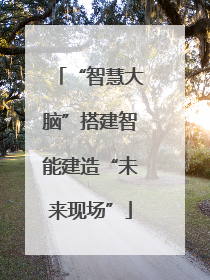 “智慧大脑”搭建智能建造“未来现场”