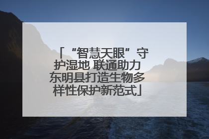 “智慧天眼”守护湿地 联通助力东明县打造生物多样性保护新范式
