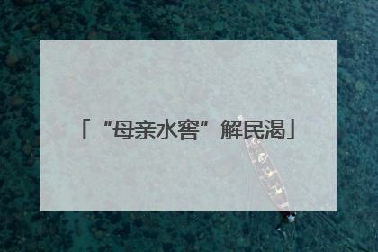 “母亲水窖”解民渴