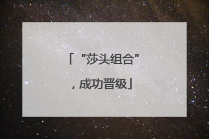 “莎头组合”，成功晋级
