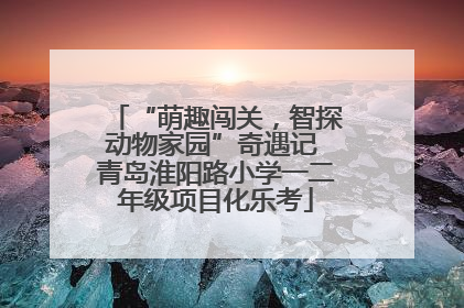 “萌趣闯关，智探动物家园”奇遇记 青岛淮阳路小学一二年级项目化乐考