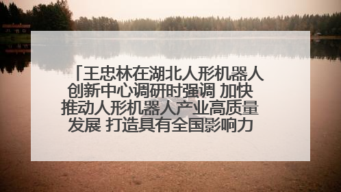 王忠林在湖北人形机器人创新中心调研时强调 加快推动人形机器人产业高质量发展 打造具有全国影响力的研发创新基地