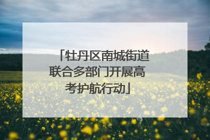 牡丹区南城街道联合多部门开展高考护航行动