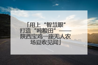 用上“智慧眼” 打造“吨粮田”——陕西宝鸡一座无人农场夏收见闻