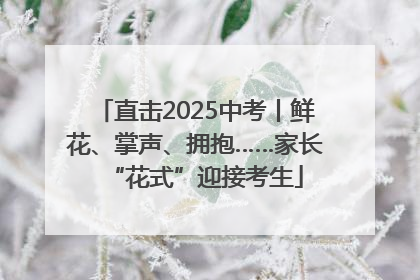 直击2025中考丨鲜花、掌声、拥抱……家长“花式”迎接考生