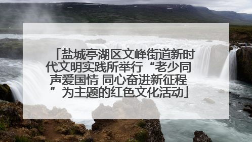 盐城亭湖区文峰街道新时代文明实践所举行“老少同声爱国情 同心奋进新征程”为主题的红色文化活动