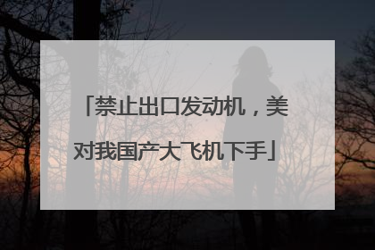 禁止出口发动机，美对我国产大飞机下手