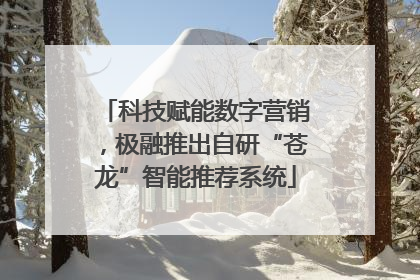 科技赋能数字营销，极融推出自研“苍龙”智能推荐系统