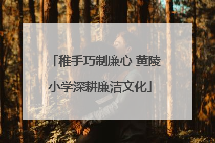 稚手巧制廉心 黄陵小学深耕廉洁文化