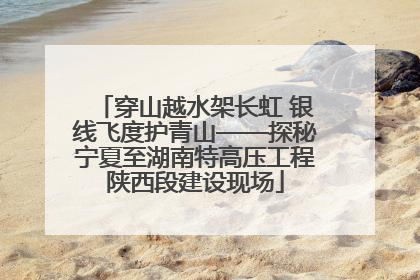 穿山越水架长虹 银线飞度护青山——探秘宁夏至湖南特高压工程陕西段建设现场