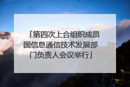 第四次上合组织成员国信息通信技术发展部门负责人会议举行