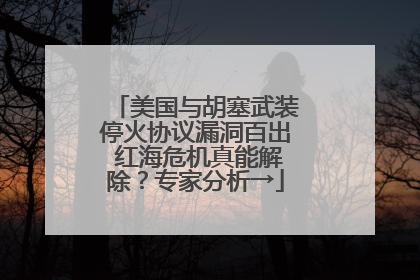 美国与胡塞武装停火协议漏洞百出 红海危机真能解除？专家分析→
