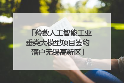 羚数人工智能工业垂类大模型项目签约落户无锡高新区