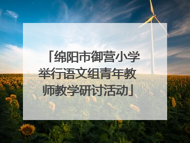 绵阳市御营小学举行语文组青年教师教学研讨活动