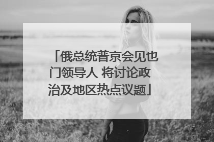 俄总统普京会见也门领导人 将讨论政治及地区热点议题