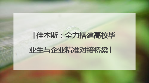 佳木斯：全力搭建高校毕业生与企业精准对接桥梁