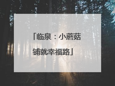 临泉：小蘑菇铺就幸福路