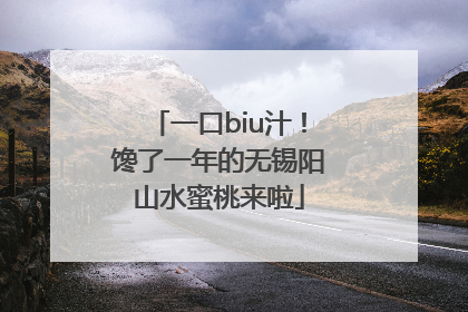一口biu汁！馋了一年的无锡阳山水蜜桃来啦