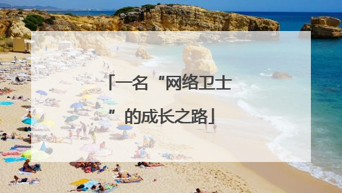 一名“网络卫士”的成长之路