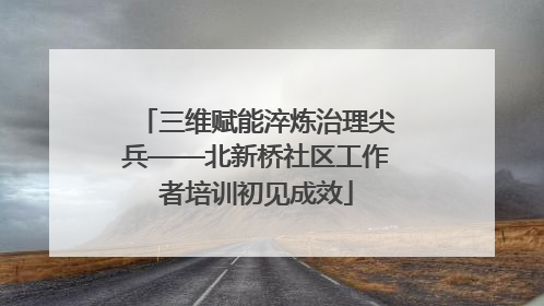 三维赋能淬炼治理尖兵——北新桥社区工作者培训初见成效