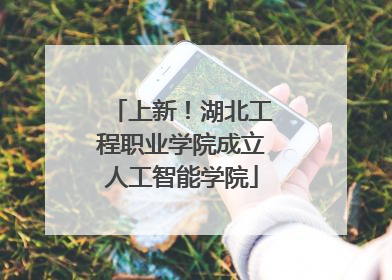 上新！湖北工程职业学院成立人工智能学院