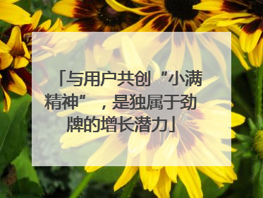 与用户共创“小满精神”，是独属于劲牌的增长潜力