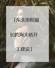 东北里程最长跨海大桥开工建设