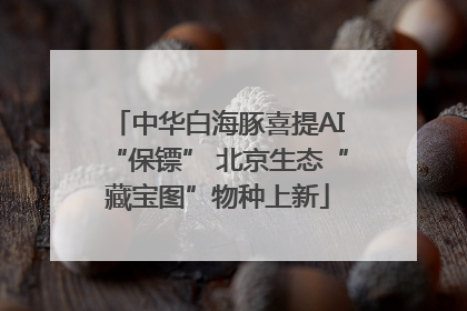 中华白海豚喜提AI“保镖” 北京生态“藏宝图”物种上新