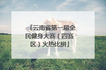 云南省第一届全民健身大赛（四赛区）火热比拼