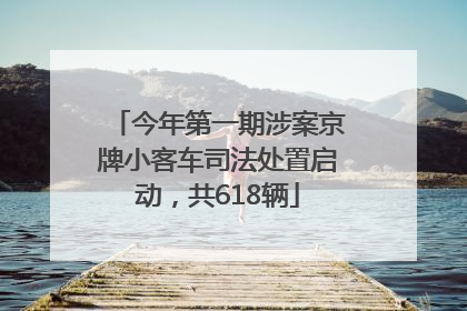 今年第一期涉案京牌小客车司法处置启动，共618辆