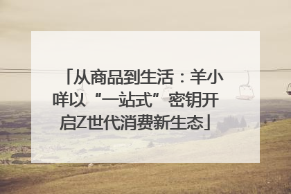 从商品到生活：羊小咩以“一站式”密钥开启Z世代消费新生态
