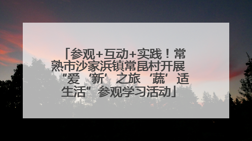 参观+互动+实践！常熟市沙家浜镇常昆村开展“爱‘新’之旅‘蔬’适生活”参观学习活动