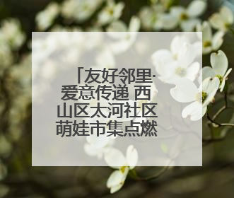 友好邻里·爱意传递 西山区太河社区萌娃市集点燃邻里温情