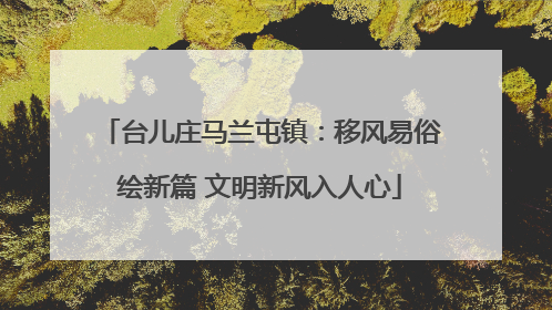 台儿庄马兰屯镇：移风易俗绘新篇 文明新风入人心