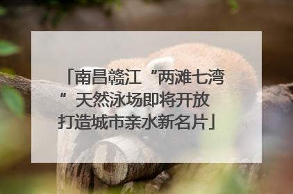 南昌赣江“两滩七湾”天然泳场即将开放 打造城市亲水新名片