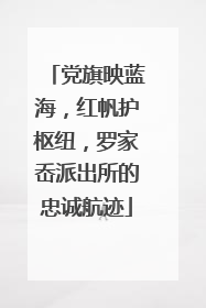 党旗映蓝海，红帆护枢纽，罗家岙派出所的忠诚航迹