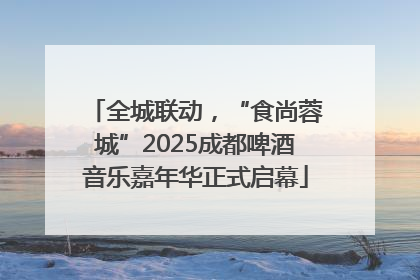 全城联动，“食尚蓉城”2025成都啤酒音乐嘉年华正式启幕
