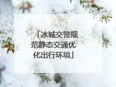 冰城交警规范静态交通优化出行环境