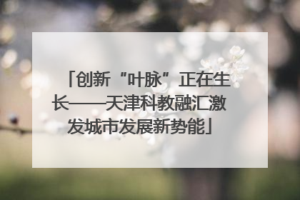 创新“叶脉”正在生长——天津科教融汇激发城市发展新势能