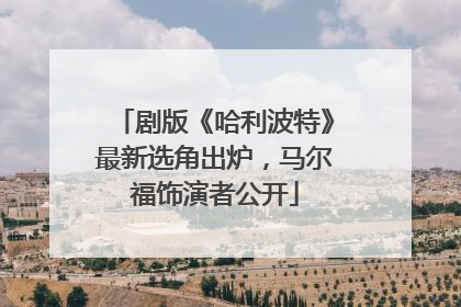 剧版《哈利波特》最新选角出炉，马尔福饰演者公开