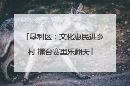 垦利区：文化惠民进乡村 擂台赛里乐翻天