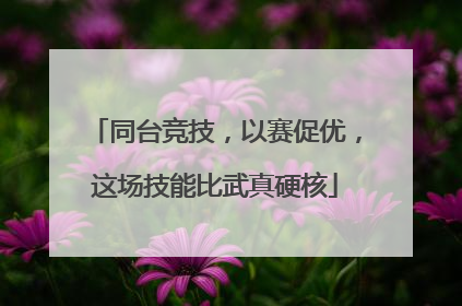 同台竞技，以赛促优，这场技能比武真硬核